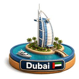 Dubai landmark icon