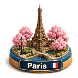 Paris landmark icon