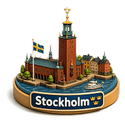 Stockholm landmark icon