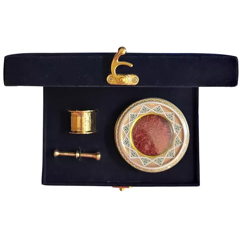 Premium Sargol Saffron Gift Set (5g) - Luxury Velvet Box & Mortar